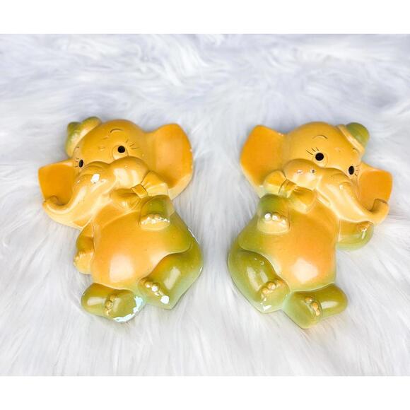 Other - Vintage Chalkware Decor | 50's Miller Studios Elephant Plaster Plaques